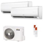 Ferroli Giada dual split air conditioner 9000+9000 BTU inverter A wifi outdoor unit 5.3 kW