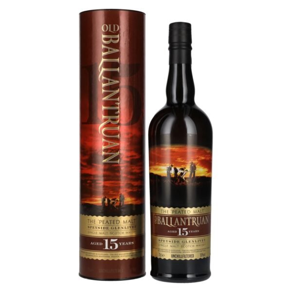 Old Ballantruan 15 Years Old The Peated Malts Single Malt Scotch Whisky 50% Vol. 0,7l in gift box