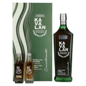 Kavalan CONCERTMASTER Port Cask Finish Single Malt Whisky 40% Vol. 0.7l in gift box with 2x0.05l miniatures