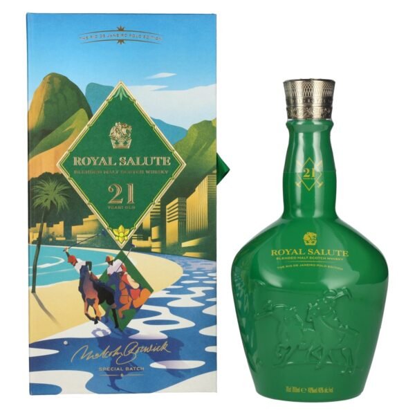 Royal Salute 21 Years Old THE RIO DE JANEIRO POLO EDITION Blended Scotch Whisky 40% Vol. 0.7l in a gift box