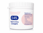 E45 Moisturising Cream, 350g, Dermatological Moisturizer for Dry Skin, Fragrance-Free