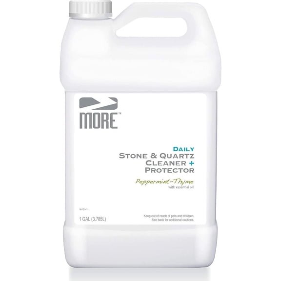 MORE Stone & Quartz All Purpose Cleaner + Protector Refill (Advanced Formula) for Natural Stone and Tile Surfaces, Household Cleaning [Gallon / 128oz]