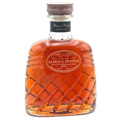 James E. Pepper "Decanter" Barrel Proof Bourbon Whiskey 0.7L (52.8% Vol.)