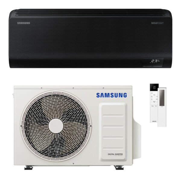 Samsung WindFree Black Air Conditioner 12000 BTU R32 Inverter WiFi A+++/A++