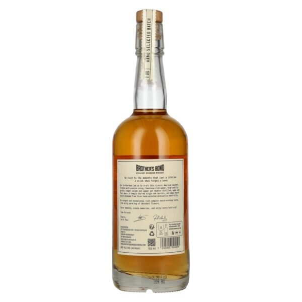 Brother's Bond Straight Bourbon Whisky Batch No. 0038 40% vol. 0.7 l
