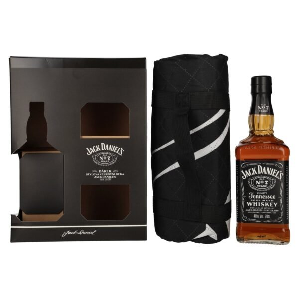 Jack Daniel's Tennessee Whiskey 40% Vol. 0.7l in gift box with party blanket