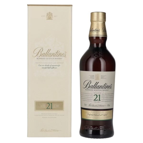 Ballantine's 21-Year-Old Blended Scotch Whisky, 40% vol., 0.7l, in a gift box