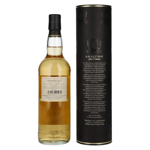 A.D. Rattray 10 Years Old ARDMORE Bourbon Barrel Whisky 2013 58,8% Vol. 0,7l in gift box
