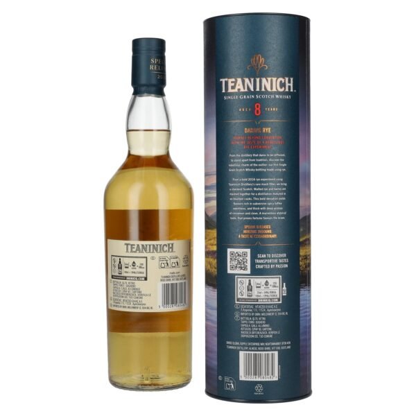 Teaninich 8 Years Old DARING RYE Single Grain Special Release 60,3% Vol. 0,7l in gift box