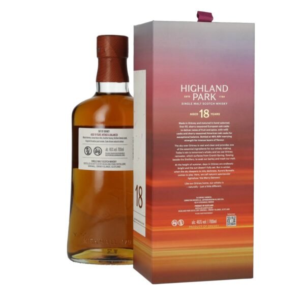 Highland Park 18 Years Old SKY OF ORKNEY Single Malt Scotch Whisky 46% Vol. 0,7l in gift box