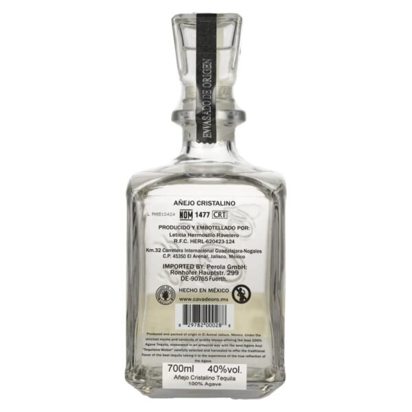 Gran Cava de Oro Tequila AÑEJO CRISTALINO 100% de Agave Azul 40% Vol. 0,7l
