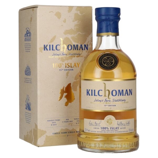 Kilchoman 100% Islay 15th Edition Single Malt Scotch Whisky 50% Vol. 0,7l in gift box