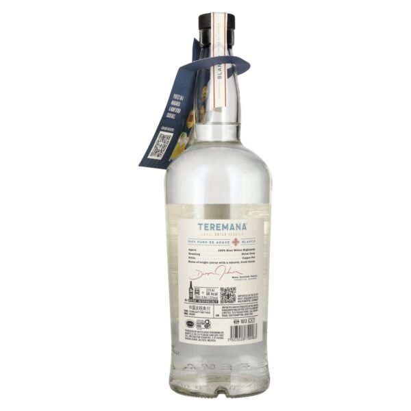 Teremana Tequila Blanco 100% Puro de Agave Small Batch 40% Vol. 1l