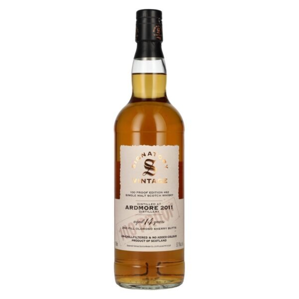 Signatory Vintage 100 Proof Edition ARDMORE 14 Years Old Single Malt #62 2011 57,1% Vol. 0,7l