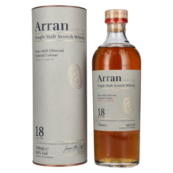 Arran 18 Years Old Single Malt 46% Vol. 0,7l in gift box