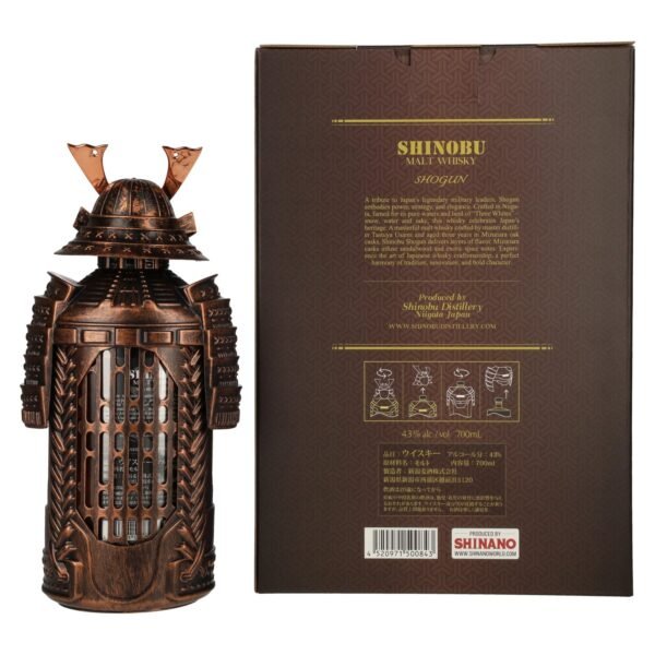 The Koshi-No Shinobu SHOGUN Malt Whisky, Mizunara Oak Cask Finish, 43% vol., 0.7 l, in a gift box