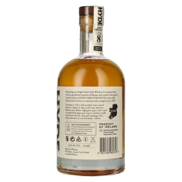 Hyde 8 Years Old CASK STRENGTH Single Grain Irish Whiskey Limited Edition 59% Vol. 0,7l