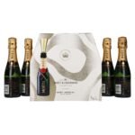 Moët & Chandon Champagne AT HOME PACK 12% Vol. 6x0,2l in gift box with bottle sippers