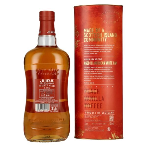 Jura White Oak Cask Single Malt Scotch Whisky 40% Vol. 1l in gift box