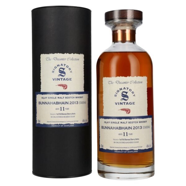 Signatory Vintage Bunnahabhain 11 Years Old Staoisha The Decanter Collection 2013 46% Vol. 0,7l in gift box