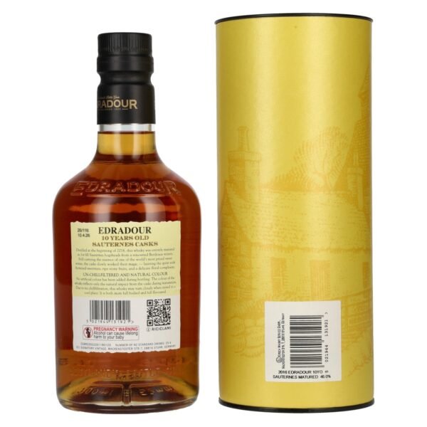 Edradour 10 Years Old Sauternes Casks Small Batch 2016 46% vol. 0.7l in a gift box