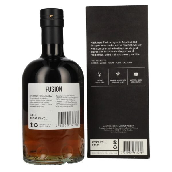 Mackmyra FUSION Swedish Single Malt Whisky Limited Edition 47,3% Vol. 0,7l in gift box