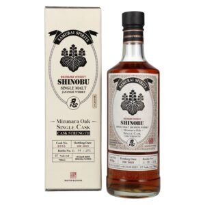 Shinobu Japanese Single Malt Toyotomi Hideyoshi Mizunara Oak 57% Vol. 0,7l in gift box