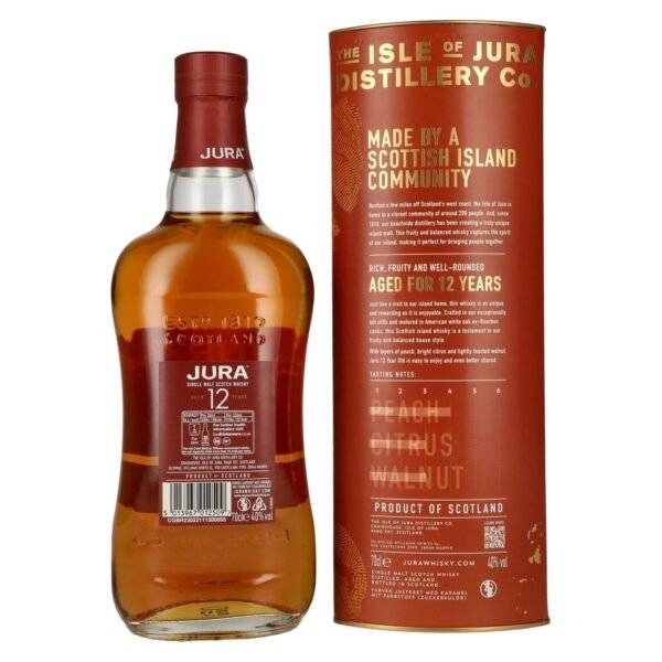 Jura 12 Years Old Single Malt Scotch Whisky 40% Vol. 0,7l in gift box