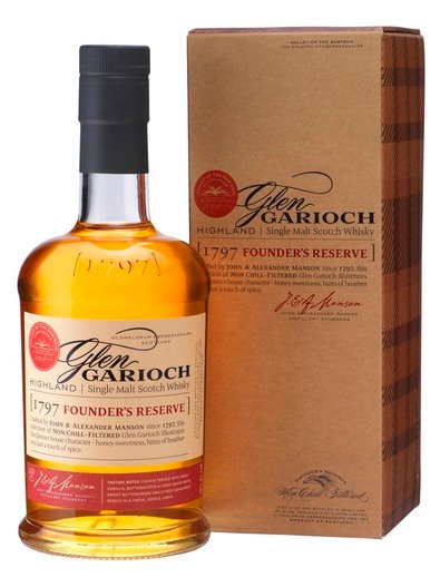 Glen Garioch Founders Reserve Highland Single Malt Scotch Whisky 48% 1L gift pack