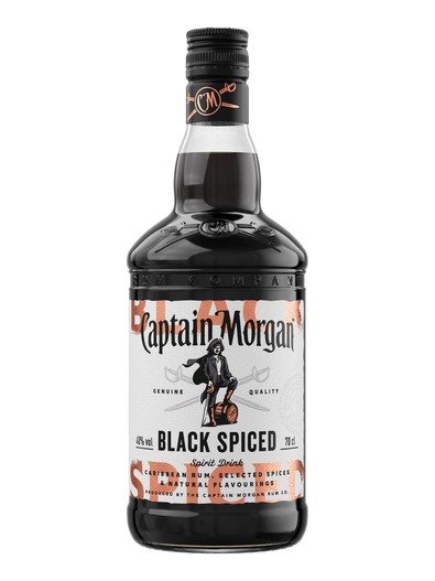 Captain Morgan Black Spiced Rum 40% 1L