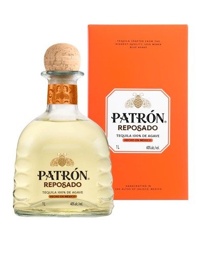 Patrón Tequila Reposado 40% 1L gift pack