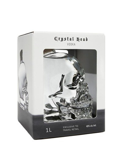 Crystal Head Vodka 40% 1L gift pack