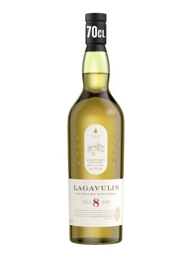 Lagavulin 8y Islay Single Malt Scotch Whisky 48% 0.7L gift pack