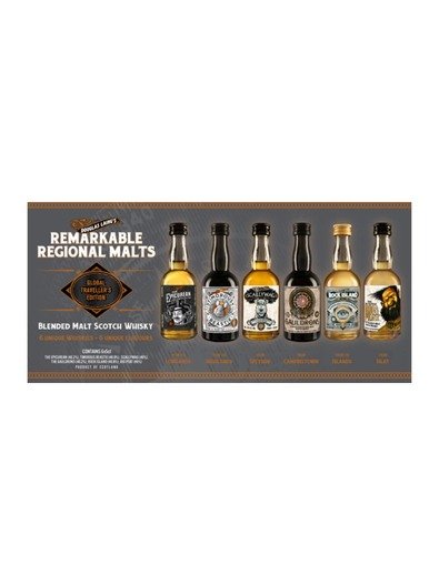 Douglas Laing's Remarkable Regional Malts Blended Malt Scotch Whisky 48% 6x0.05L Miniaturpack