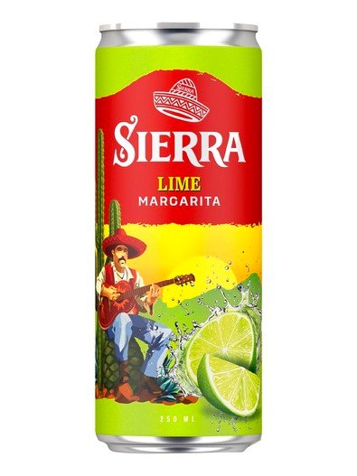 Sierra Lime Margarita RTD 6% 0.25L Can