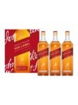 Johnnie Walker Red Label Blended Scotch Whisky Triple Pack 40% 3x1L
