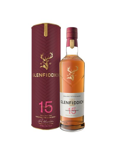 Glenffidich 15y Sherry Cask Single Malt Scotch Whisky 43% 0.7L, gift pack
