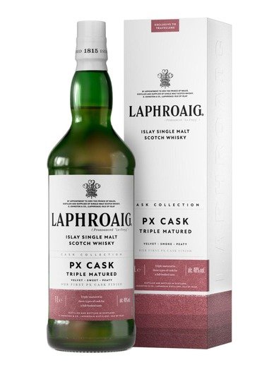 Laphroaig PX Cask Islay Single Malt Scotch Whisky 48% 1L gift pack